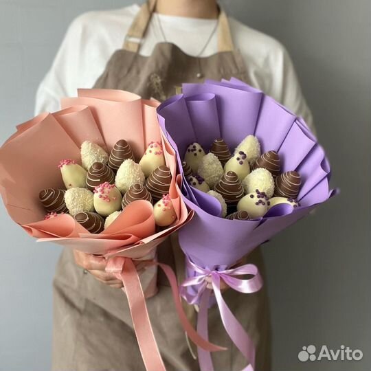 Букет из клубники в шоколаде