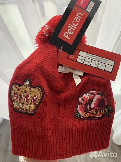 Шапка для девочки новая на осень