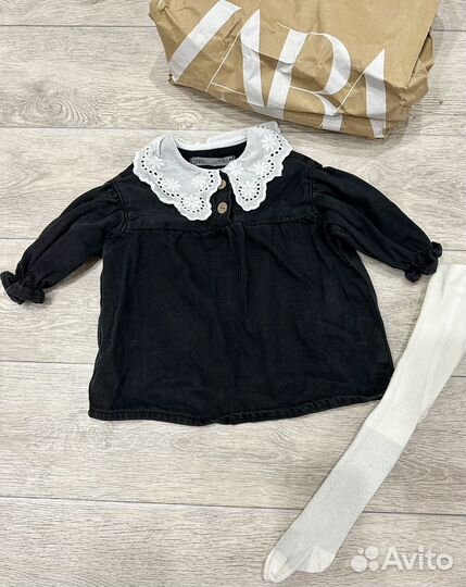 Джинсовое платье zara для девочки