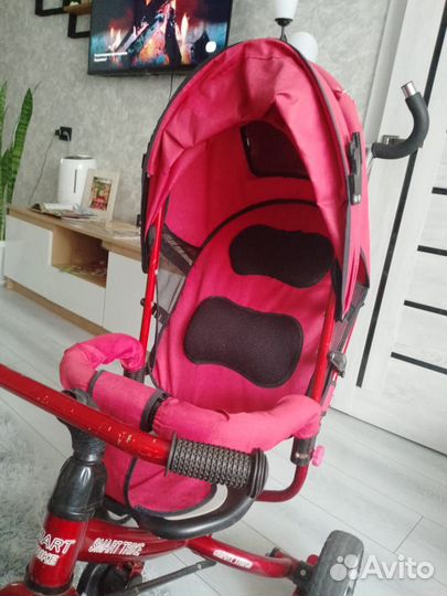 Велосипед коляска с ручкой