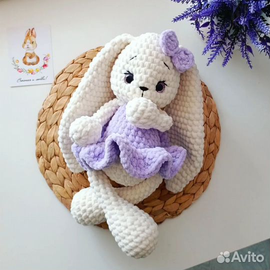 Вязаный зайка