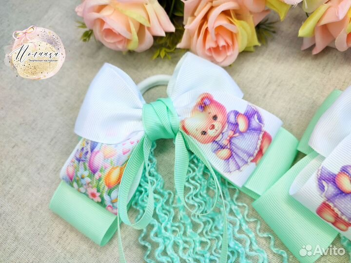 Бантики с косичками