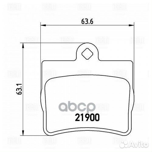 Колодки тормозные mercedes W202 1.8-2.5 93-00