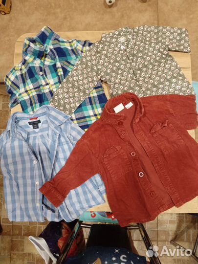 Рубашки детские с длинным рукавом