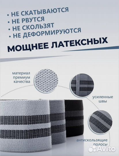 Йога блоки и фитнес резинки. 5 шт