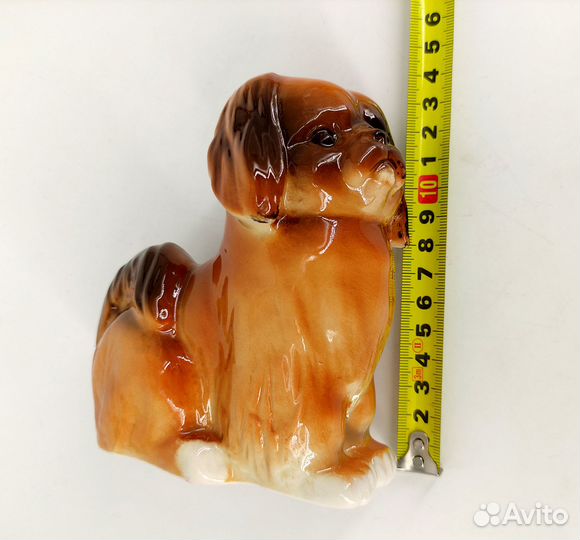 Статуэтка собака пекинес мопс СССР лфз анималистка