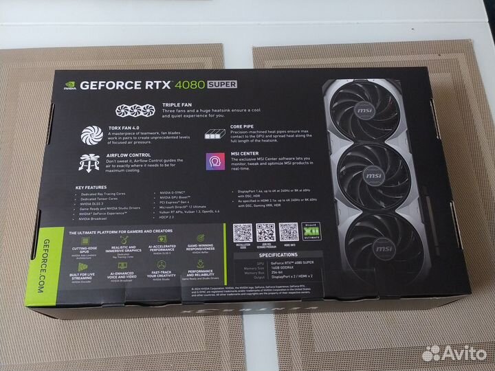 Видеокарта rtx 4080 super