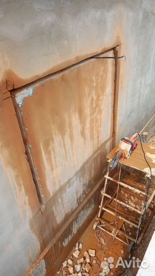 Алмазная резка стен проемов