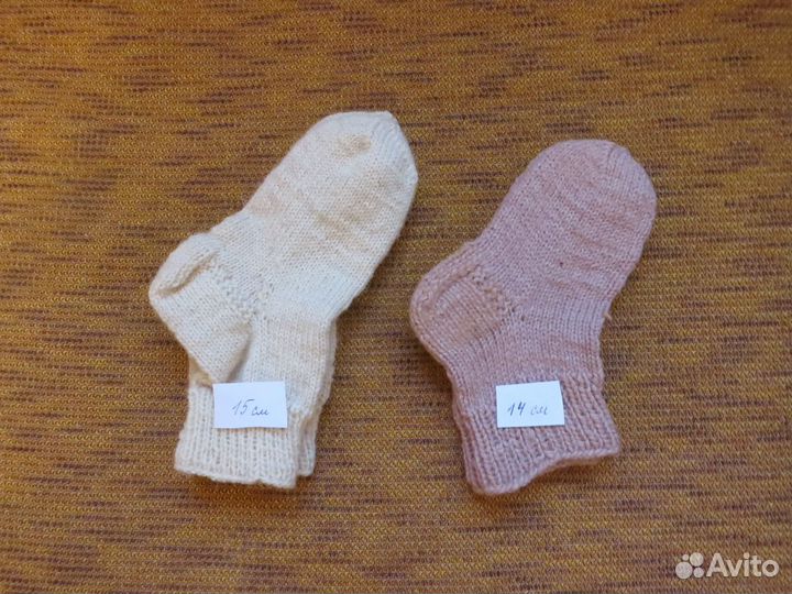 Носки вязаные из натур. овечьей шерсти