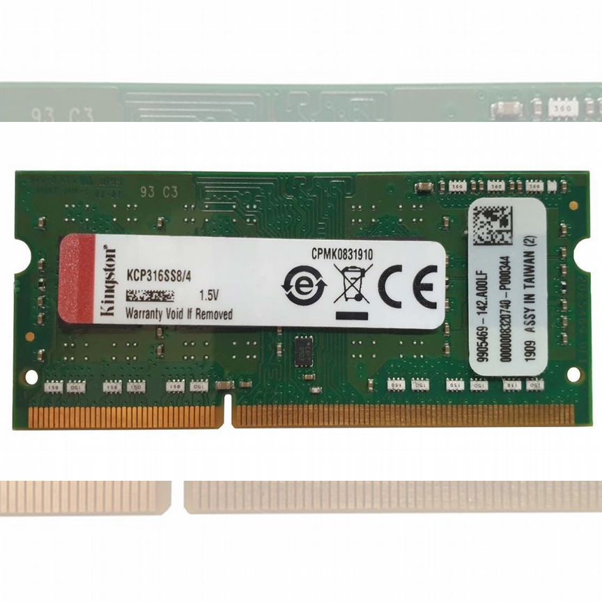 [KCP316SS8/4] Оперативная Память Kingston Ddr3 4gb Kcp316ss8/4