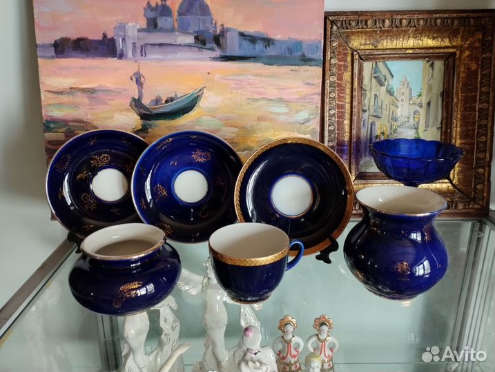 Фарфор Кобальт лфз. СССР