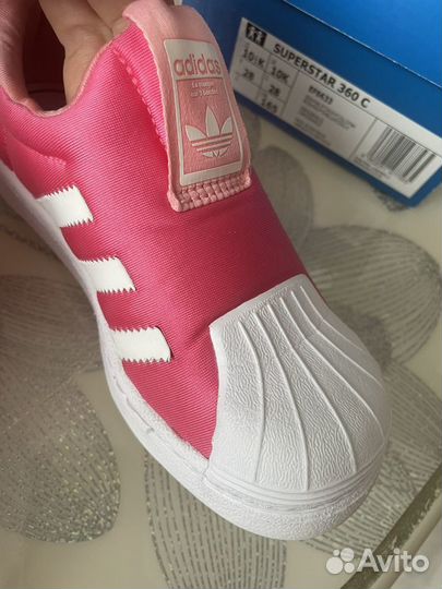 Слипоны adidas детские 28