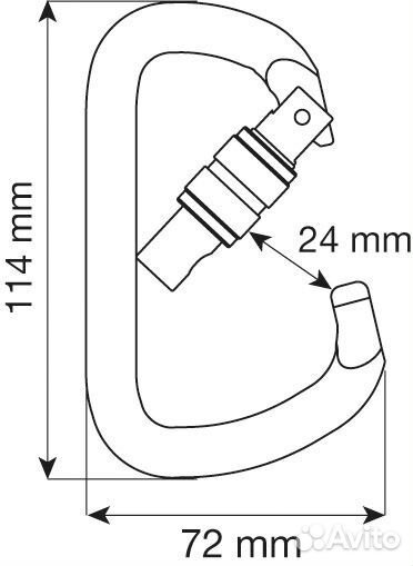 Карабин Camp steel D PRO lock