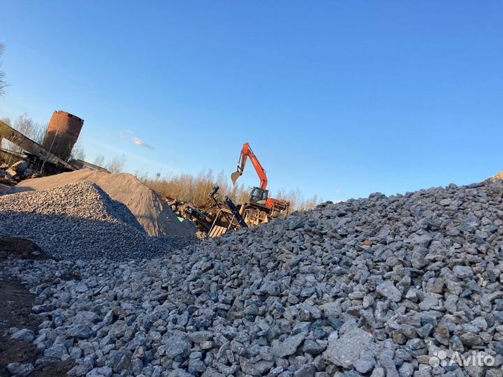 Щебень в мешках