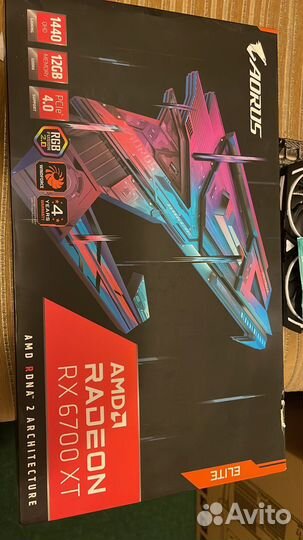 Видеокарта Aorus Rx 6700xt 12 gb