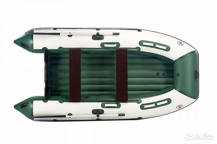 Лодка mishimo (мишимо) lite 430 зеленая/белая