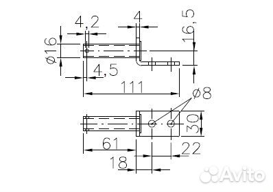 Палец для петли борта прицепа bschg 10-17 А Winte