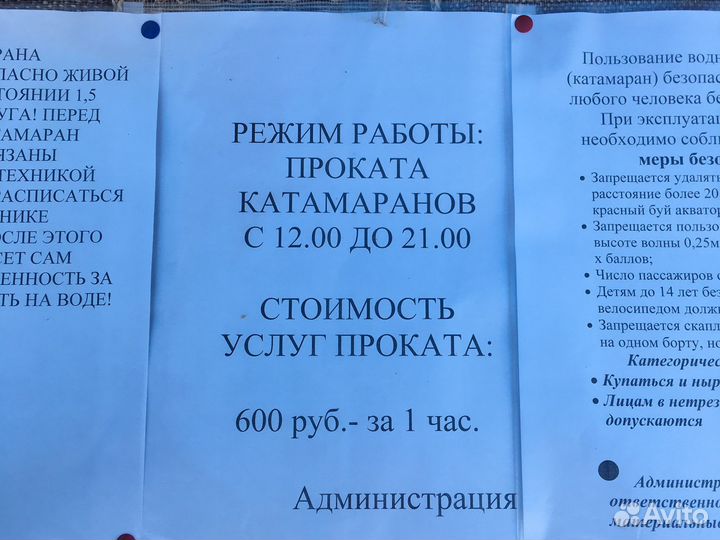 Прокат катамаранов