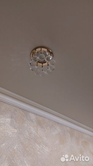 Точечные светильники хрустальные