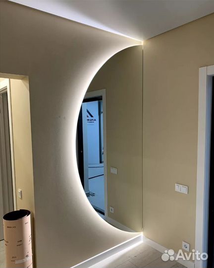 Зеркало половина круга полукруг