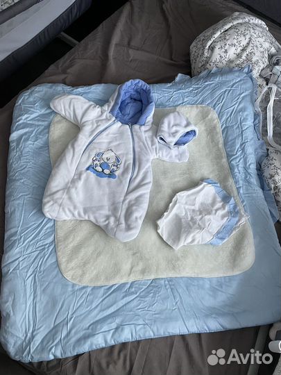 Конверт на выписку для мальчика зима