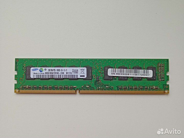 Память DDR3 ECC Unbuffered (не регистровая)