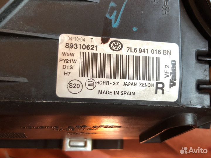 Фара для Туарег правая, Valeo, Япония