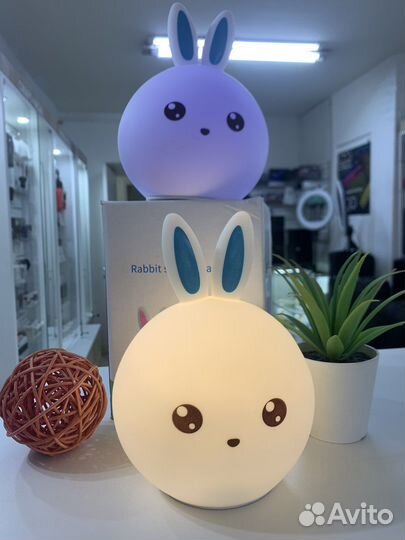 Детсткй ночник Rabbit Silicone Lamp (новый)