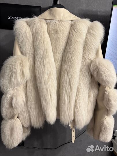 Кожаная куртка с мехом