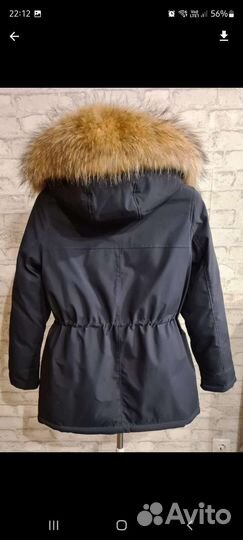 Парка женская с натуральным мехом 42 44