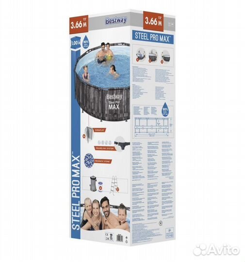 Каркасный бассейн Bestway 366х100