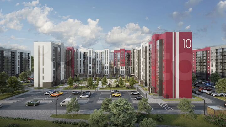 2-к. квартира, 55,4 м², 7/10 эт.