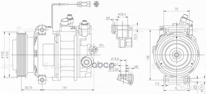 Компрессор кондиц. для а/м Audi A4 (B5) (94) /A