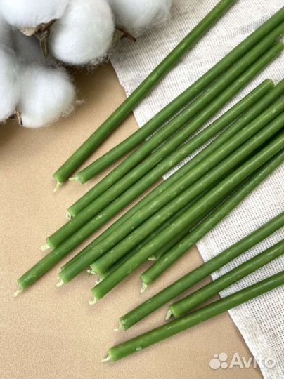 Свечи зеленые эзотерические