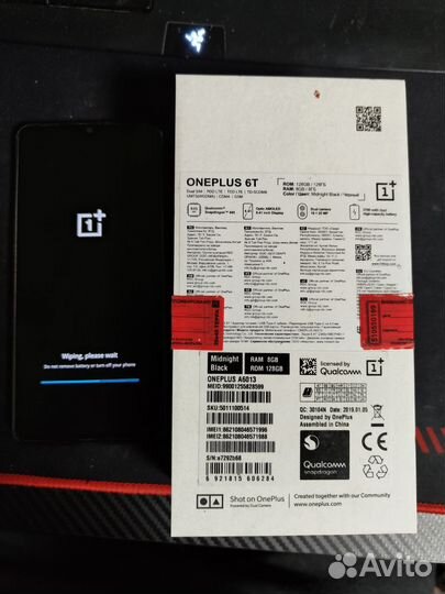 OnePlus 6T, 8/128 ГБ