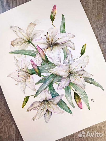 Картина акварелью 