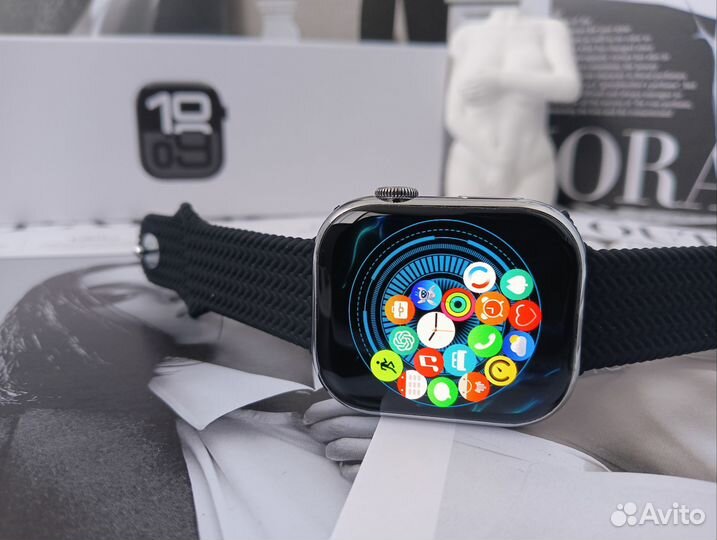 Часы Apple Watch 10 46mm Titanium глянец серые