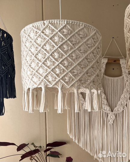 Абажур макраме