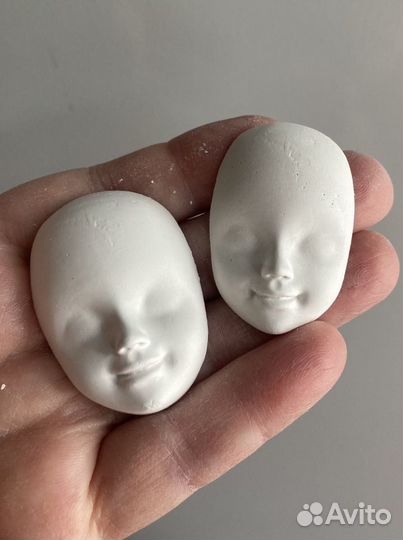 Заготовки Лицо гипс. Цена за 1 шт