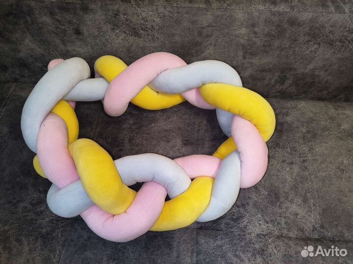 Бортики в кроватку косичка