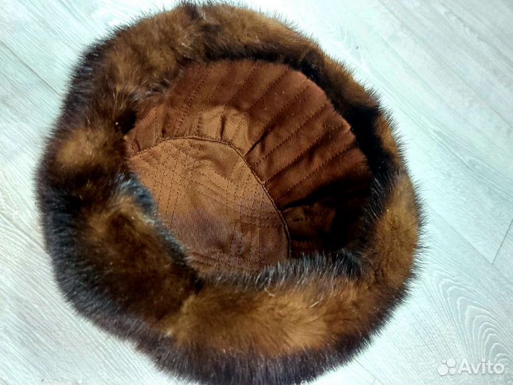 Норковая шапка мужская новая