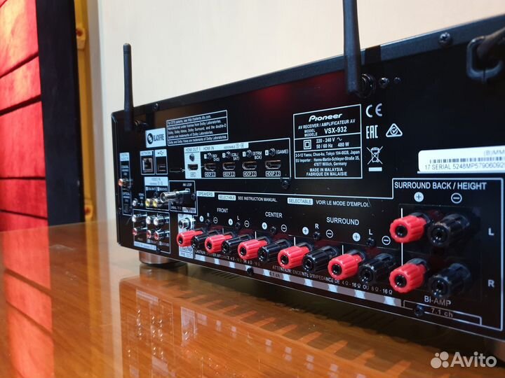 Ресивер Pioneer VSX-932 (Малайзия) как новый