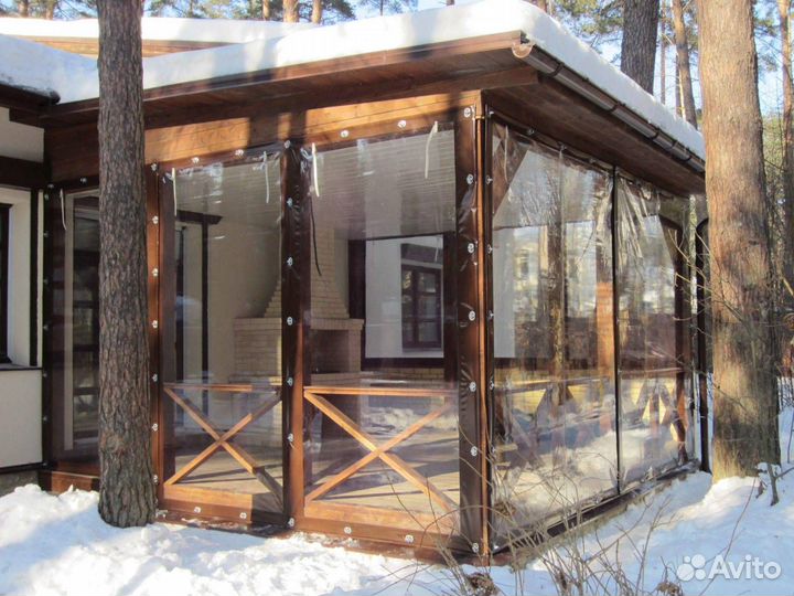 Мягкие окна для беседок, веранд