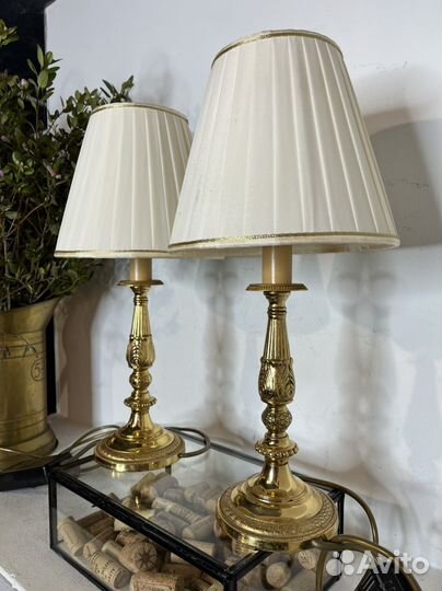 Лампа настольная латунь 45.5 см. Италия