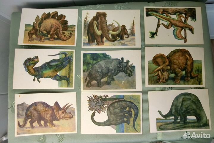 Ископаемые животные. Набор открыток