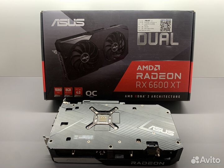 Видеокарта Asus RX 6600 XT 8GB OC на пломбе