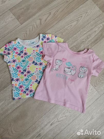 Футболки для девочки 92 98