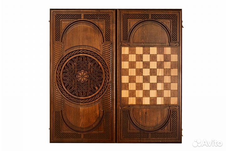 Нарды и шашки резные Армянский бурет 60 х 60 см бук Армения 62850