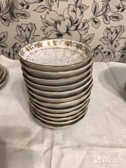 Сервиз чайный лфз Золотая вязь раритет