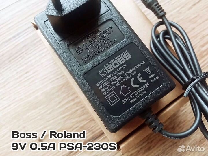 Блок питания 9V 0.5A для Boss / Roland (PSA-230S)
